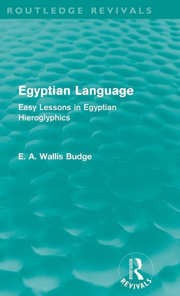 Produktbild: Egyptian Language (Routledge Revivals)