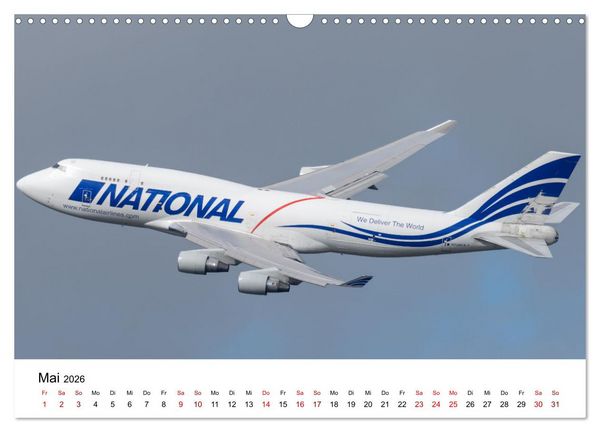 Produktbild: Boeing 747 Kalender (Wandkalender 2026 DIN A3 quer), CALVENDO Monatskalender