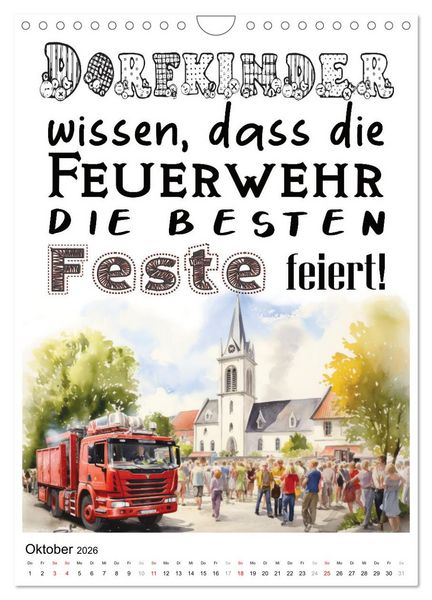 Produktbild: Dorfkinder und stolz darauf (Wandkalender 2026 DIN A4 hoch), CALVENDO Monatskalender