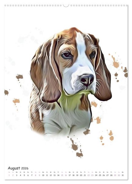 Produktbild: S&uuml;&szlig;e Hunde (hochwertiger Premium Wandkalender 2026 DIN A2 hoch), Kunstdruck in Hochglanz