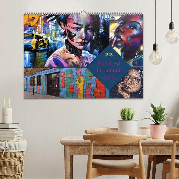 Produktbild: Street Art in London - cool, stylisch und hochprofessionell (Wandkalender 2026 DIN A2 quer), CALVENDO Monatskalender