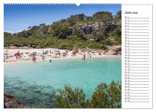 Produktbild: Mallorca - Str&auml;nde im S&uuml;dosten (Wandkalender 2026 DIN A2 quer), CALVENDO Monatskalender