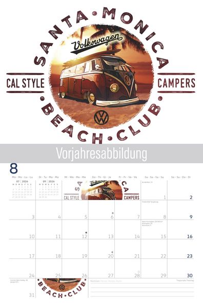 Produktbild: VW Brosch&uuml;renkalender Illustrationen 2027
