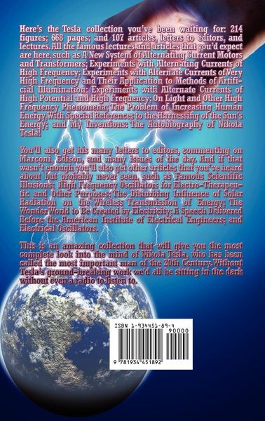 Produktbild: The Nikola Tesla Treasury - 107 Essays, Lectures, Letters, and Autobiographical Writings with 214 Original Figures