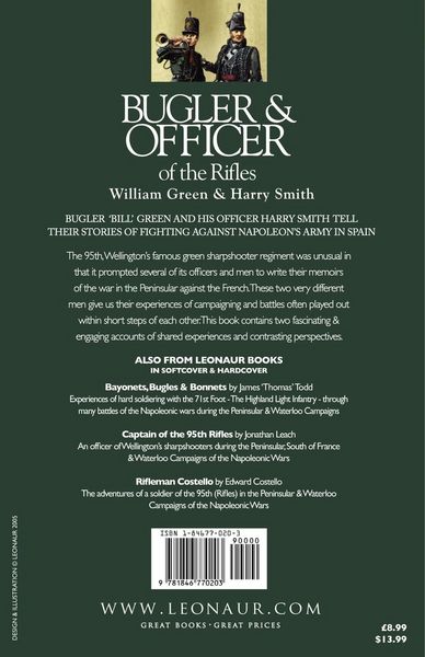 Produktbild: Bugler & Officer of the Rifles-With the 95th Rifles During the Peninsular & Waterloo Campaigns of the Napoleonic Wars