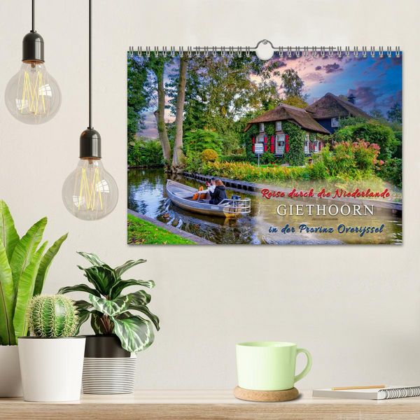 Produktbild: Reise durch die Niederlande - Giethoorn in der Provinz Overijssel (Wandkalender 2026 DIN A4 quer), CALVENDO Monatskalender