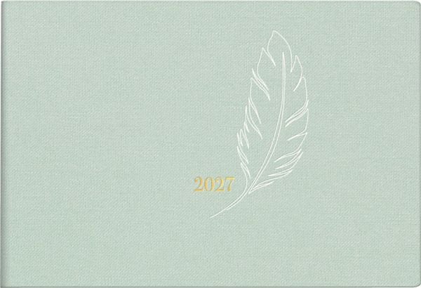Produktbild: rido/id&eacute; 7017515027 Taschenkalender Mod. Septimus 2027 "Feather" A6 quer, Textil