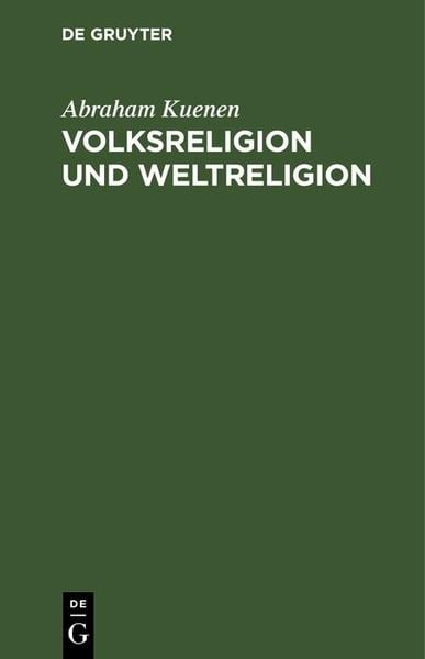 Produktbild: Volksreligion und Weltreligion