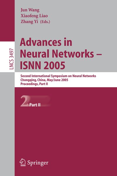 Produktbild: Advances in Neural Networks - ISNN 2005