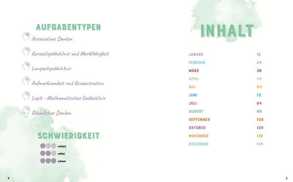 Produktbild: Gehirnjogging - 365 Strategien, R&auml;tsel und &Uuml;bungen f&uuml;r einen scharfen Verstand