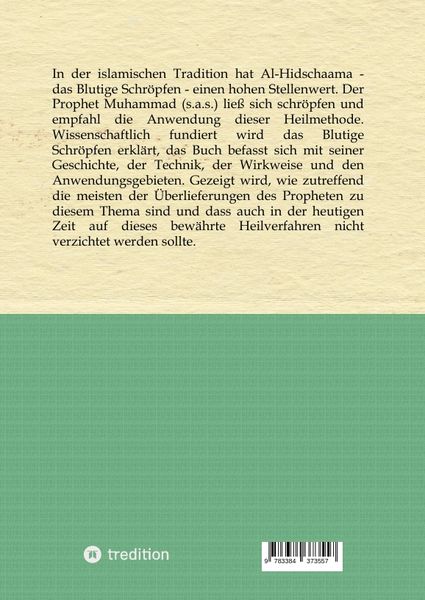 Produktbild: Al-Hidschaama Das Blutige Schr&ouml;pfen