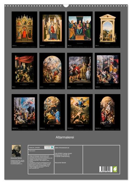 Produktbild: Altarmalerei (Wandkalender 2027 DIN A2 hoch), CALVENDO Monatskalender