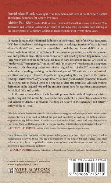 Produktbild: Can We Recover the Original Text of the New Testament?