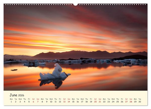 Produktbild: Amazing Nature of Iceland (Wall Calendar 2026 DIN A2 landscape), CALVENDO 12 Month Wall Calendar