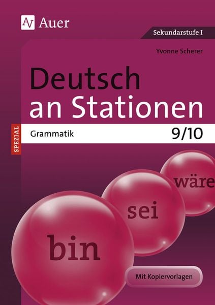 Produktbild: Deutsch an Stationen spezial Grammatik 9-10