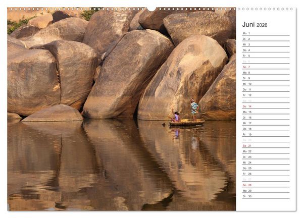 Produktbild: Farbenfrohes aus Indien (hochwertiger Premium Wandkalender 2026 DIN A2 quer), Kunstdruck in Hochglanz
