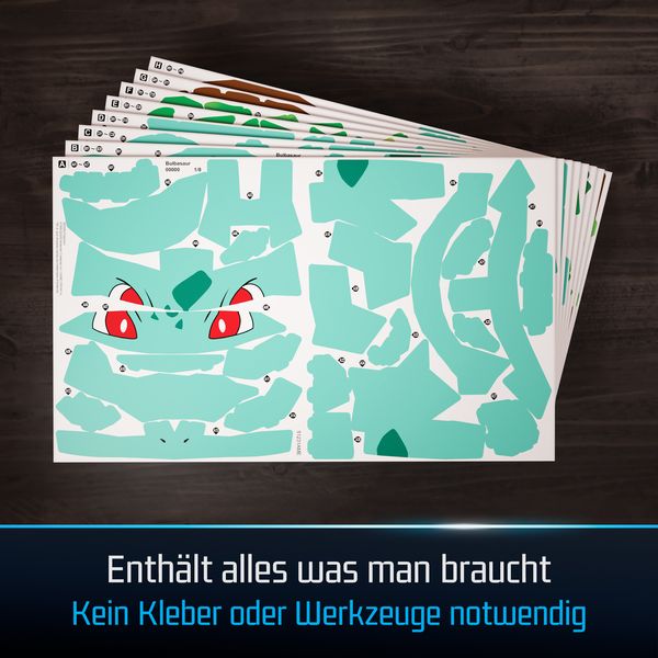 Produktbild: 4D Build - Pok&eacute;mon Bisasam - detailreiches 3D-Puzzle