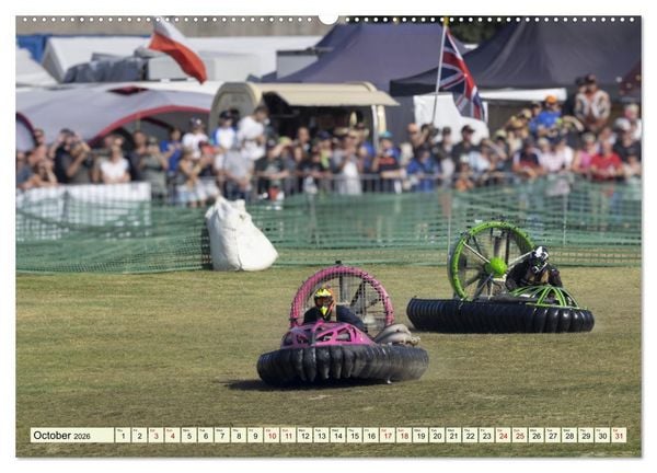 Produktbild: Hovercraft Racing on the Thuringian Sea (Wall Calendar 2026 DIN A2 landscape), CALVENDO 12 Month Wall Calendar