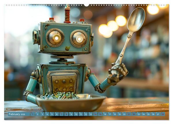 Produktbild: Robots Are Just People Too (Wall Calendar 2026 DIN A2 landscape), CALVENDO 12 Month Wall Calendar