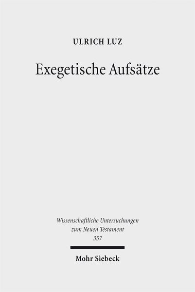 Produktbild: Exegetische Aufs&auml;tze