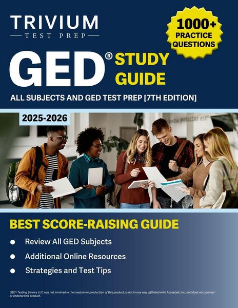 Produktbild: GED Study Guide 2025-2026 All Subjects