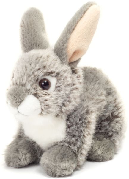 Produktbild: Hase sitzend grau, 18 cm