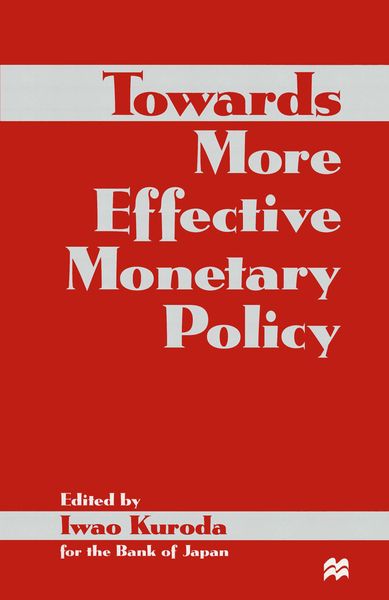 Produktbild: Towards More Effective Monetary Policy