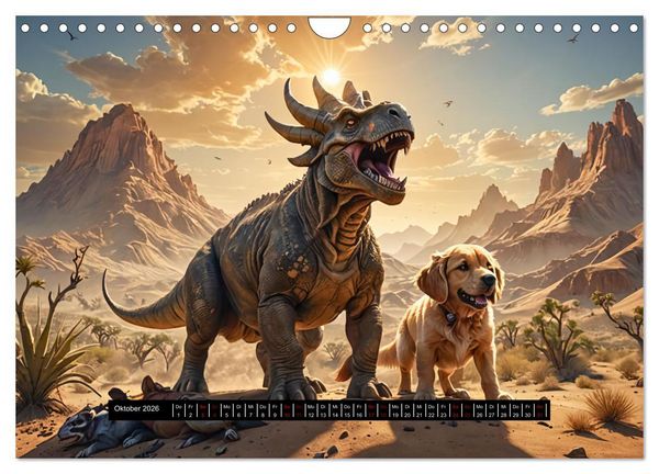 Produktbild: Tiere - damals und heute (Wandkalender 2026 DIN A4 quer), CALVENDO Monatskalender