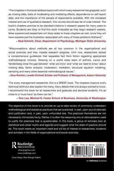 Produktbild: Statistical and Methodological Myths and Urban Legends
