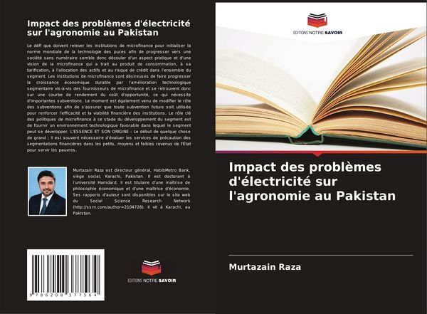 Produktbild: Impact des probl&egrave;mes d'&eacute;lectricit&eacute; sur l'agronomie au Pakistan