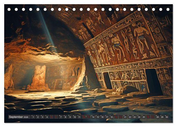 Produktbild: R&auml;tselhaftes aus der Arch&auml;ologie (Tischkalender 2026 DIN A5 quer), CALVENDO Monatskalender