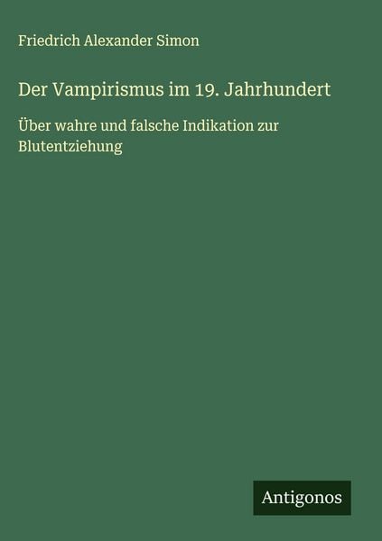 Produktbild: Der Vampirismus im 19. Jahrhundert