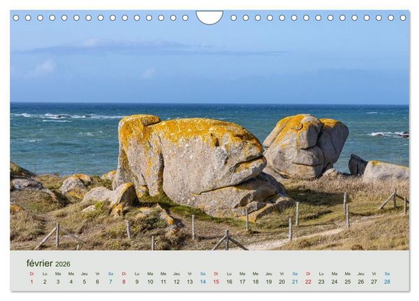 Produktbild: T&ecirc;tes de pierre sur les c&ocirc;tes de Bretagne (Calendrier mural 2026 DIN A4 vertical), CALVENDO calendrier mensuel