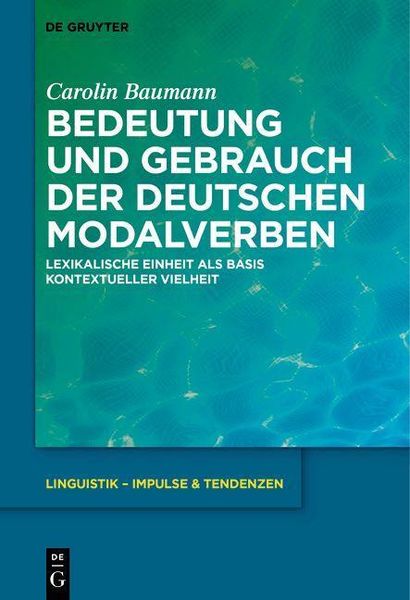 Produktbild: Bedeutung und Gebrauch der deutschen Modalverben