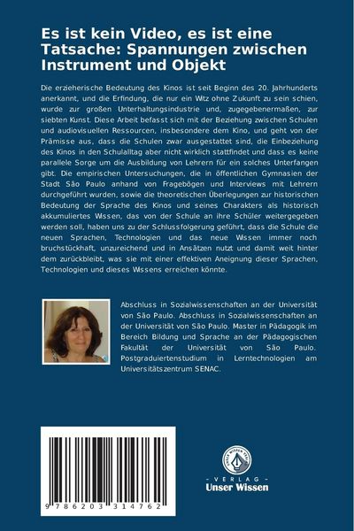 Produktbild: Es ist kein Video, es ist eine Tatsache: Spannungen zwischen Instrument und Objekt