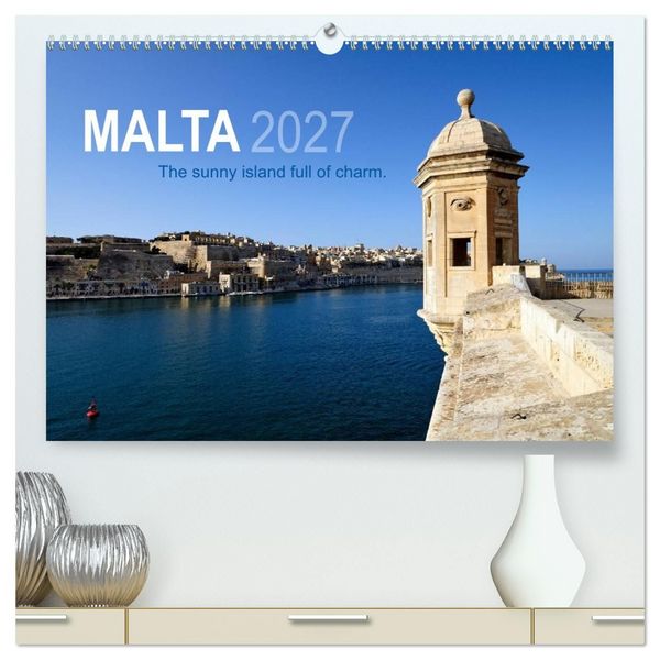 Produktbild: Malta. The sunny island full of charm. (High Quality Premium Wall Calendar 2027 DIN A2 landscape),CALVENDO 12 Month Wall Calendar