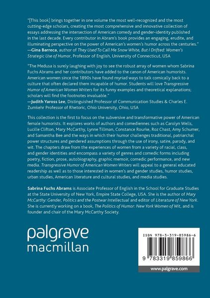 Produktbild: Transgressive Humor of American Women Writers