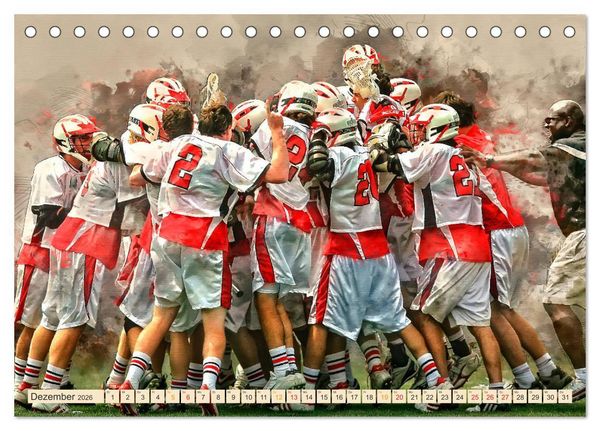 Produktbild: Ich liebe Lacrosse (Tischkalender 2026 DIN A5 quer), CALVENDO Monatskalender