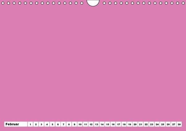 Produktbild: Bunter Bastelkalender f&uuml;r M&auml;dchen (Wandkalender immerw&auml;hrend DIN A4 quer)