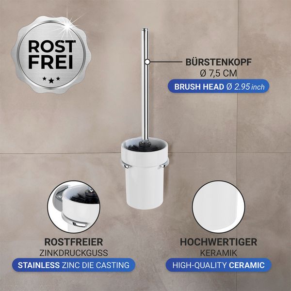 Produktbild: UV-Loc&reg; WC-Garnitur Mod. Isera, Befestigen ohne Bohren mit innovativem Klebesystem