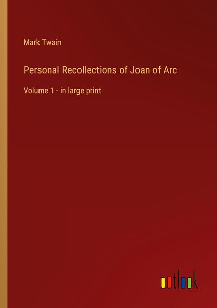 Produktbild: Personal Recollections of Joan of Arc
