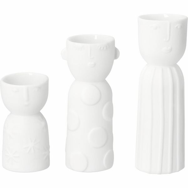 Produktbild: Naturgestalten Minivasen 3er Set, H&ouml;hen 5,2/7,5/8,9cm
