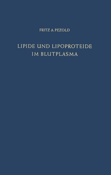 Produktbild: Lipide und Lipoproteide im Blutplasma