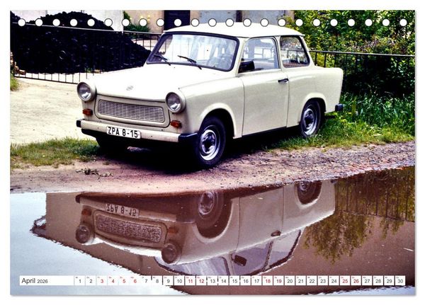 Produktbild: Trabi-Land DDR (Tischkalender 2026 DIN A5 quer), CALVENDO Monatskalender