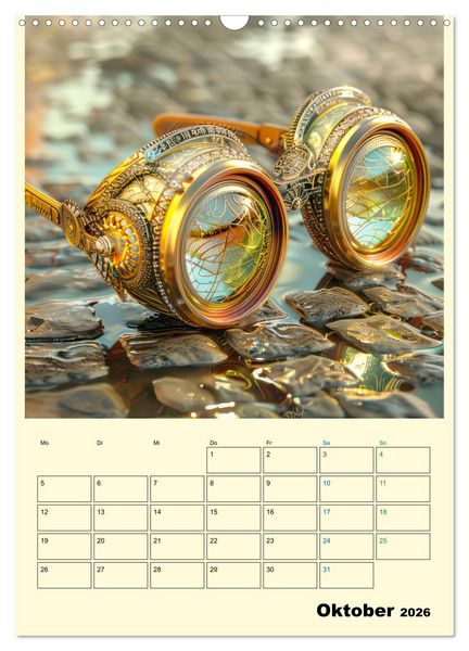 Produktbild: Steampunk Accesoires - Planer (Wandkalender 2026 DIN A3 hoch), CALVENDO Monatskalender