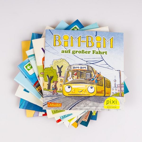 Produktbild: Pixi-8er-Set 307: Pixi unterwegs mit Bus und Bahn (8x1 Exemplar)