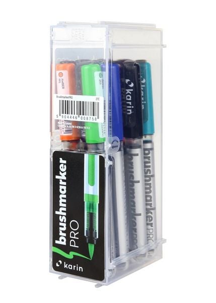 KARIN Marker Brushmarker PRO Basic Colours, 12 Farben