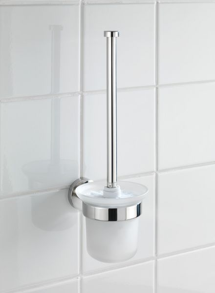 Produktbild: WC-Garnitur offen Mod. Bosio Edelstahl gl&auml;nzend, rostfrei