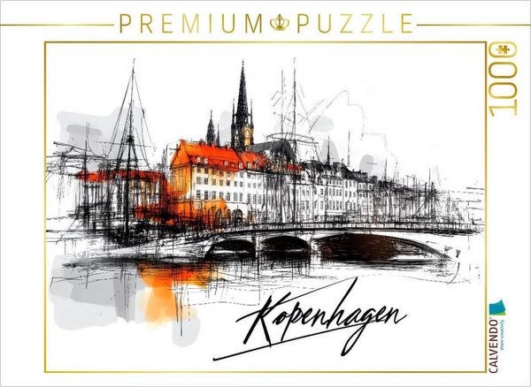 CALVENDO Puzzle Kopenhagen | 1000 Teile Lege-Größe 64x48cm Foto-Puzzle für glückliche Stunden, Sonstige von , Calvendo Puzzle, 4066851949246