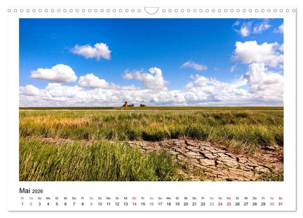 Produktbild: OSTFRIESLAND Weites Land hinterm Deich (Wandkalender 2026 DIN A3 quer), CALVENDO Monatskalender